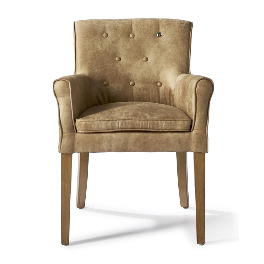 Rivièra Maison La Scala Eetkamerstoel | Camel | 82x62x54 cm