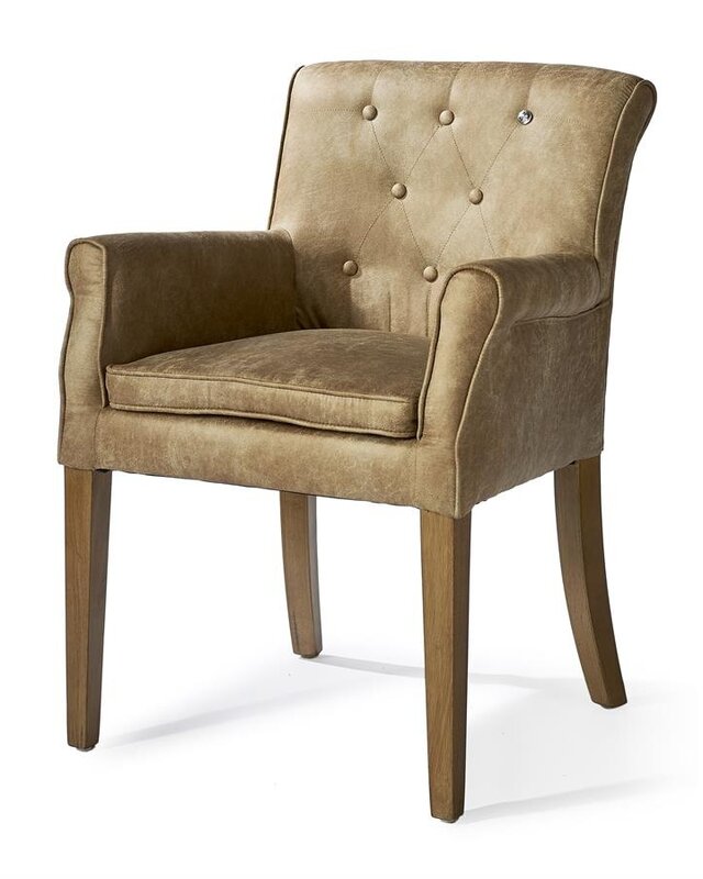 Rivièra Maison La Scala Eetkamerstoel | Camel | 82x62x54 cm