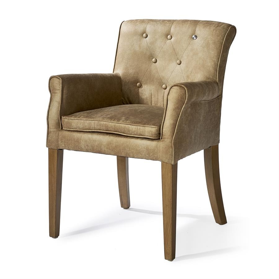 Rivièra Maison La Scala Eetkamerstoel | Camel | 82x62x54 cm