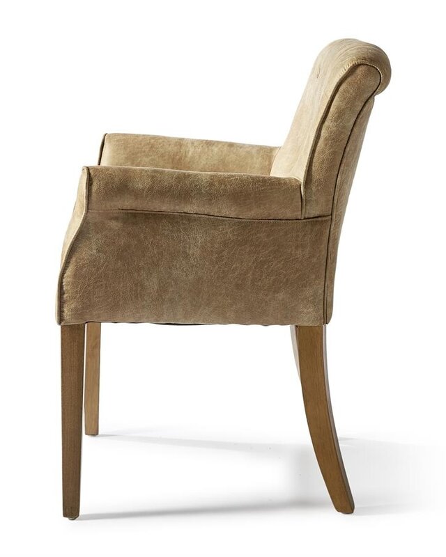 Rivièra Maison La Scala Eetkamerstoel | Camel | 82x62x54 cm
