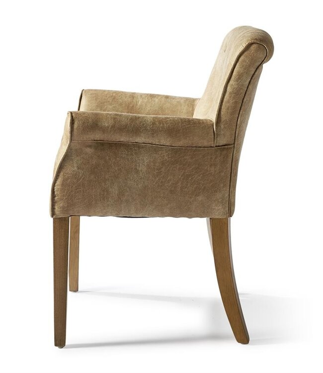 Rivièra Maison La Scala Eetkamerstoel | Camel | 82x62x54 cm