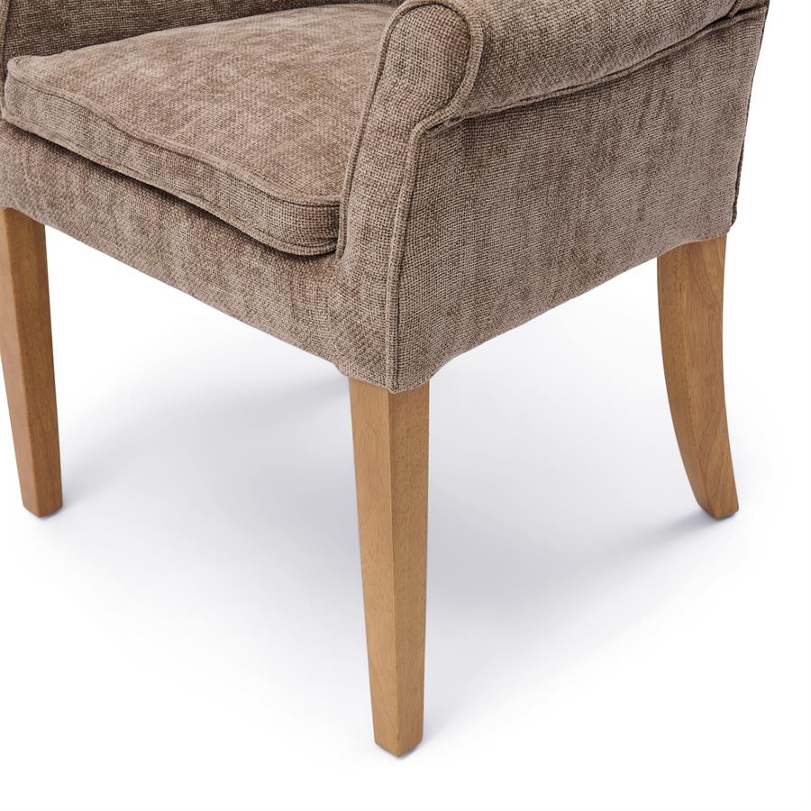 Rivièra Maison La Scala Eetkamerstoel | Warm Mushroom | 87x65x65 cm