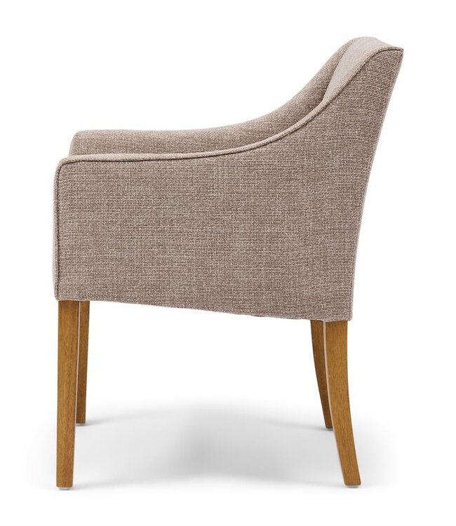 Rivièra Maison Savile Row Eetkamerstoel | Taupe | 86x61x56 cm