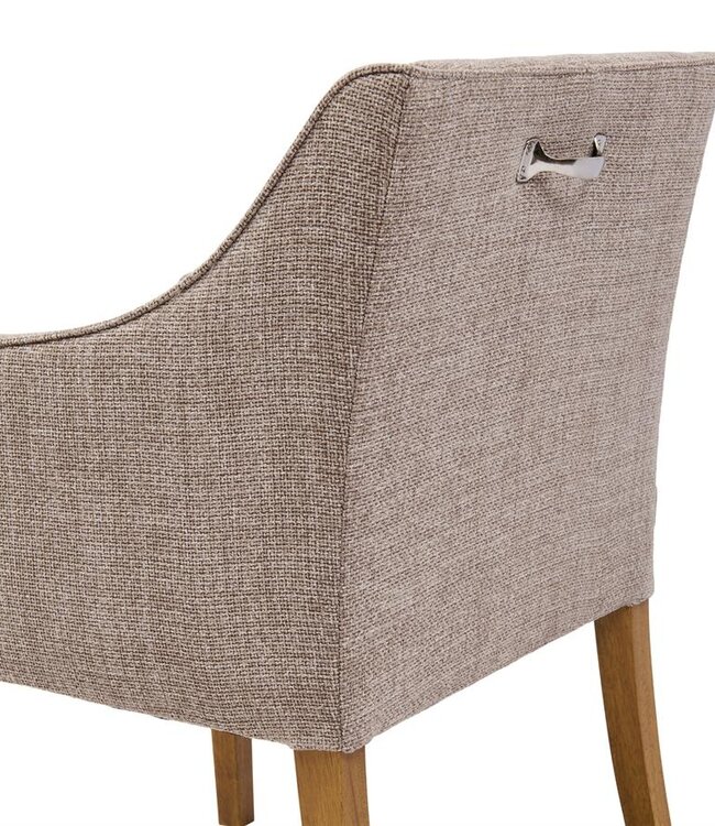 Rivièra Maison Savile Row Eetkamerstoel | Taupe | 86x61x56 cm