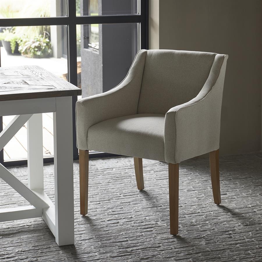 Rivièra Maison Savile Row Eetkamerstoel | Flanders Flax | 86x61x56 cm
