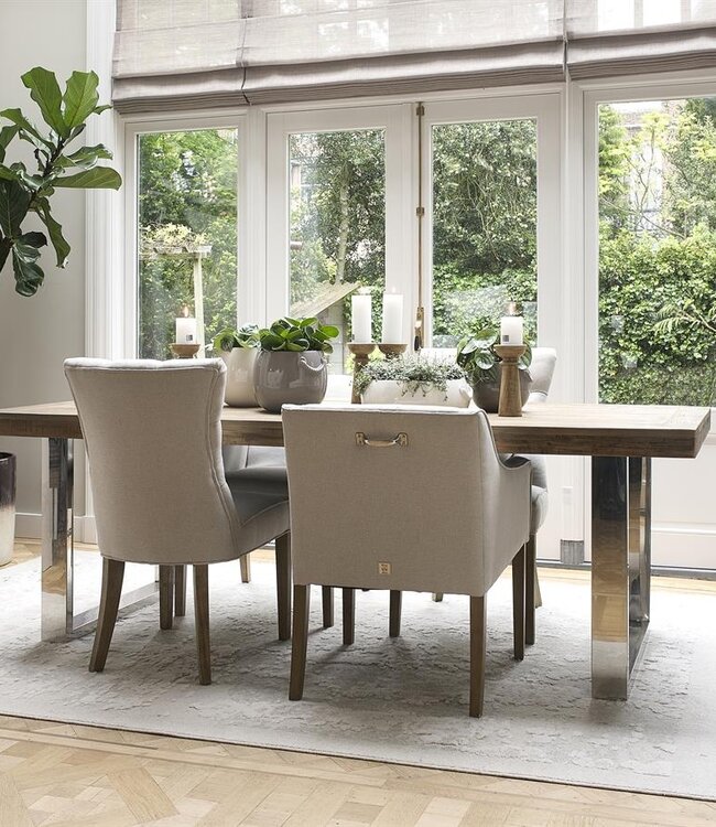 Rivièra Maison Savile Row Eetkamerstoel | Flanders Flax | 86x61x56 cm