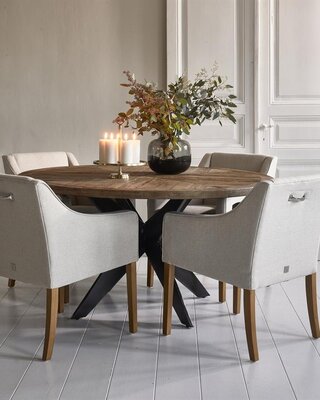 Rivièra Maison Savile Row Eetkamerstoel | Flanders Flax | 86x61x56 cm