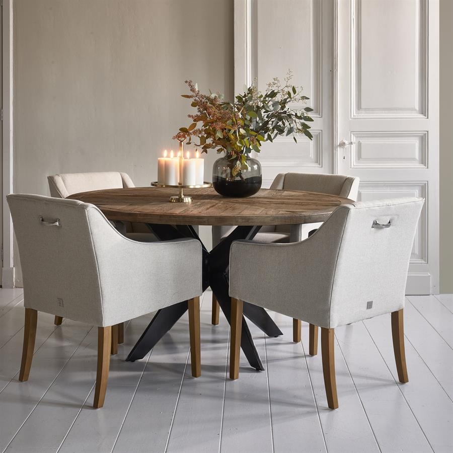 Rivièra Maison Savile Row Eetkamerstoel | Flanders Flax | 86x61x56 cm