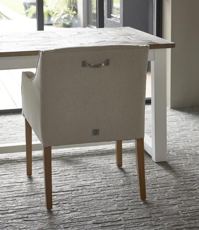 Rivièra Maison Savile Row Eetkamerstoel | Flanders Flax | 86x61x56 cm
