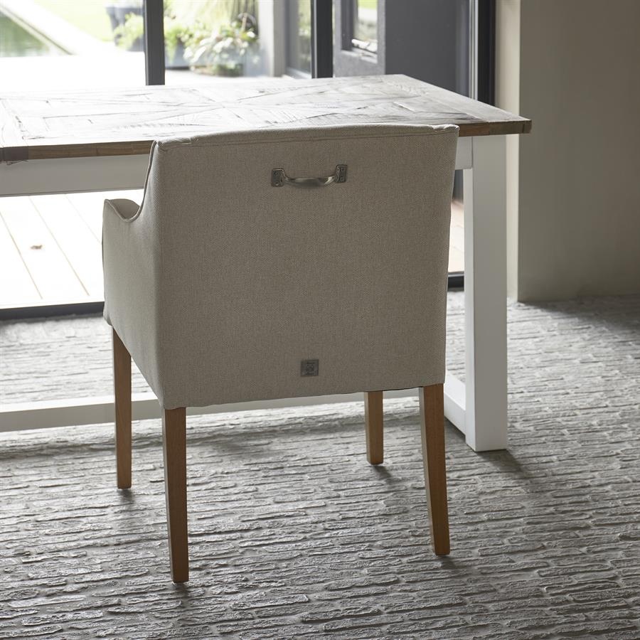 Rivièra Maison Savile Row Eetkamerstoel | Flanders Flax | 86x61x56 cm