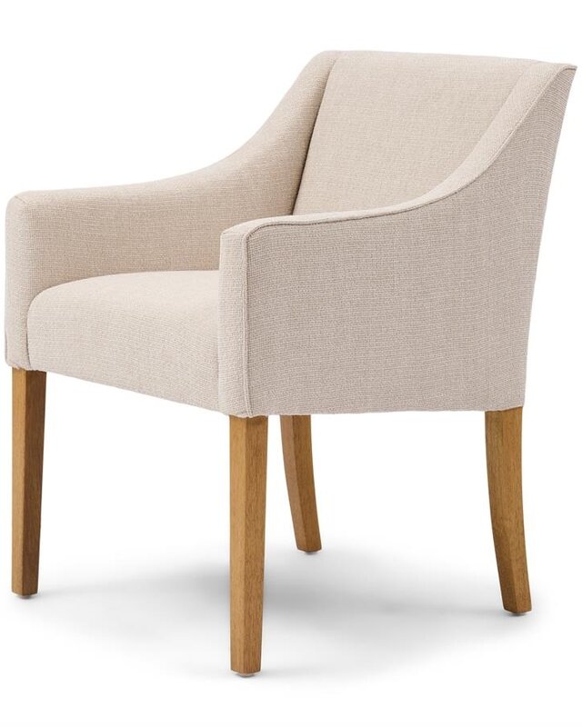 Rivièra Maison Savile Row Eetkamerstoel | Glossy Flax | 86x61x56 cm