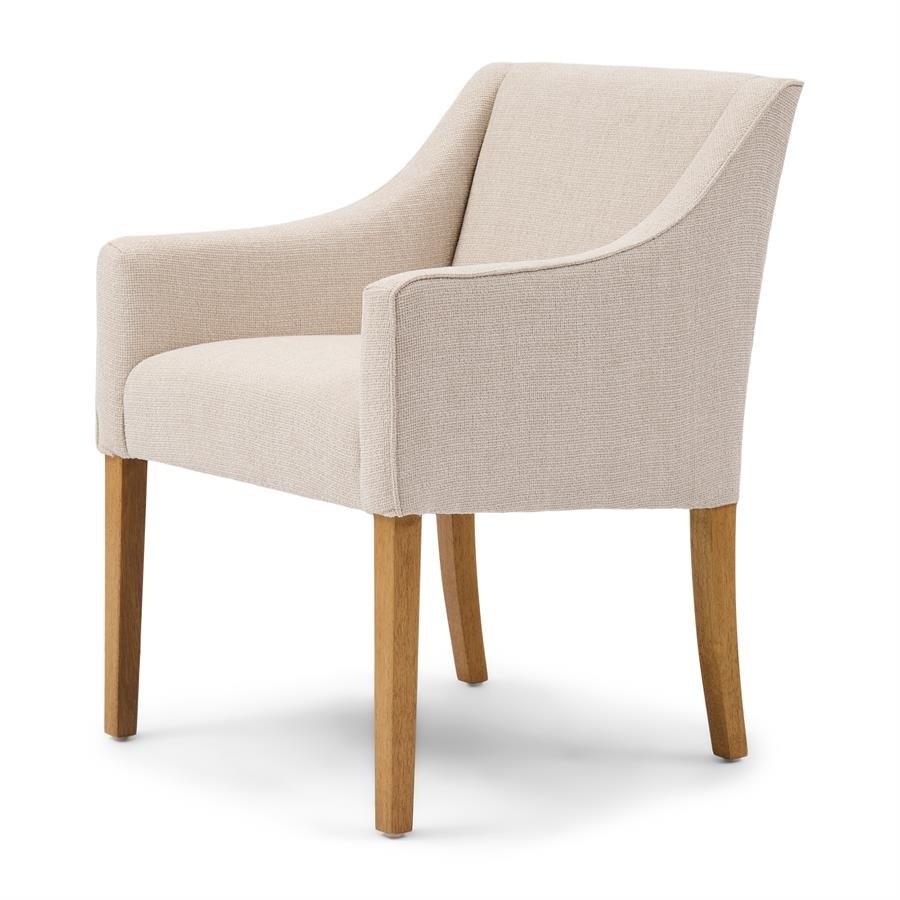 Rivièra Maison Savile Row Eetkamerstoel | Glossy Flax | 86x61x56 cm