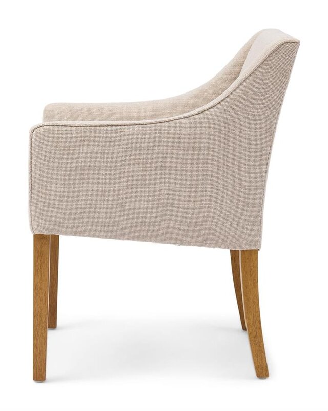 Rivièra Maison Savile Row Eetkamerstoel | Glossy Flax | 86x61x56 cm