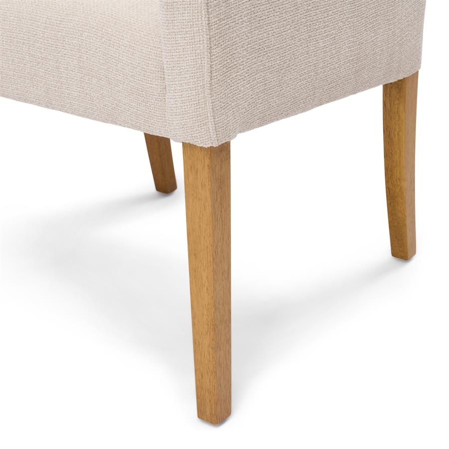 Rivièra Maison Savile Row Eetkamerstoel | Glossy Flax | 86x61x56 cm