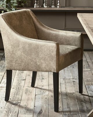 Rivièra Maison Savile Row Eetkamerstoel | Camel | 86x61x56 cm