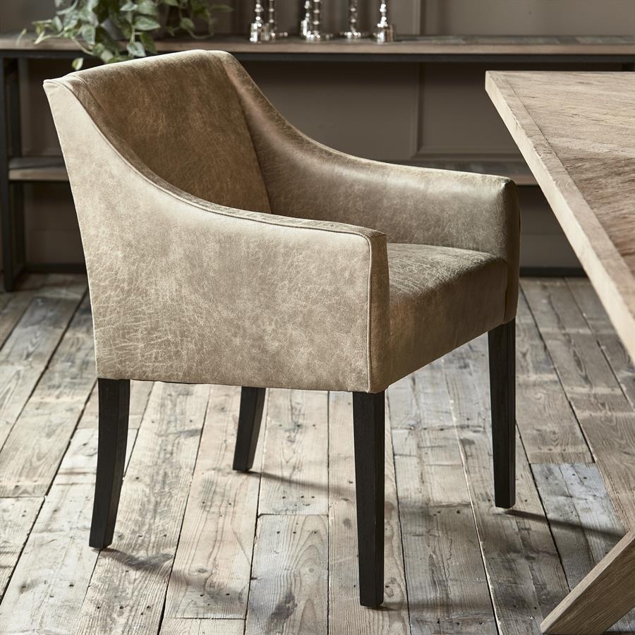 Rivièra Maison Savile Row Eetkamerstoel | Camel | 86x61x56 cm