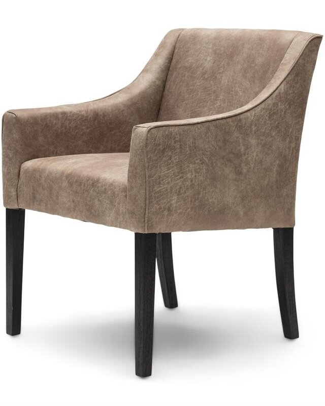 Rivièra Maison Savile Row Eetkamerstoel | Camel | 86x61x56 cm