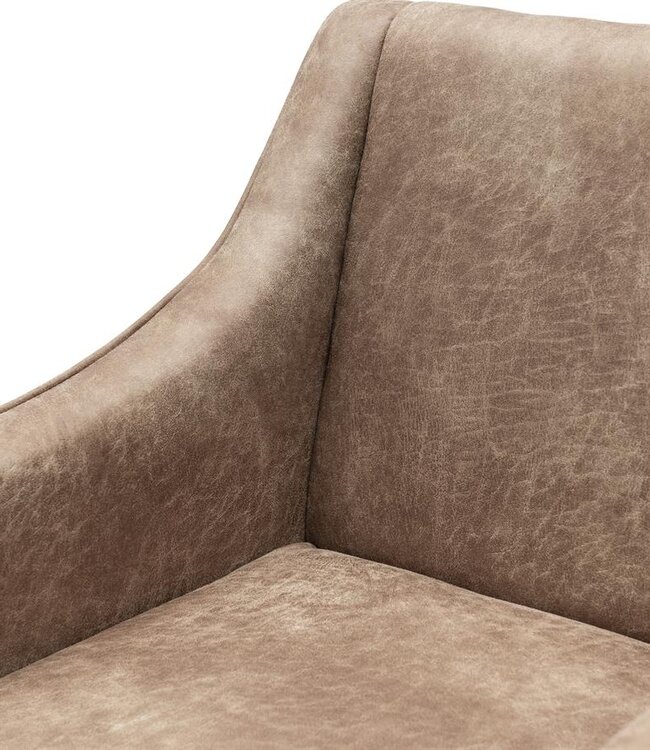 Rivièra Maison Savile Row Eetkamerstoel | Camel | 86x61x56 cm