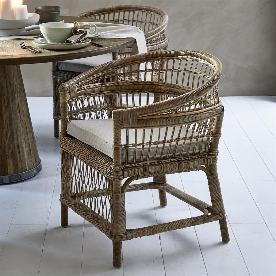 Rivièra Maison Victoria Falls Eetkamerstoel | Natural | 81x73x64 cm