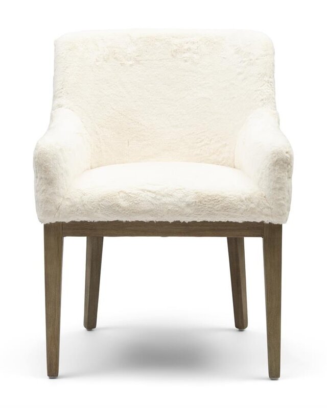 Rivièra Maison Whistler Eetkamerstoel | Snow | 84.5x61x62 cm