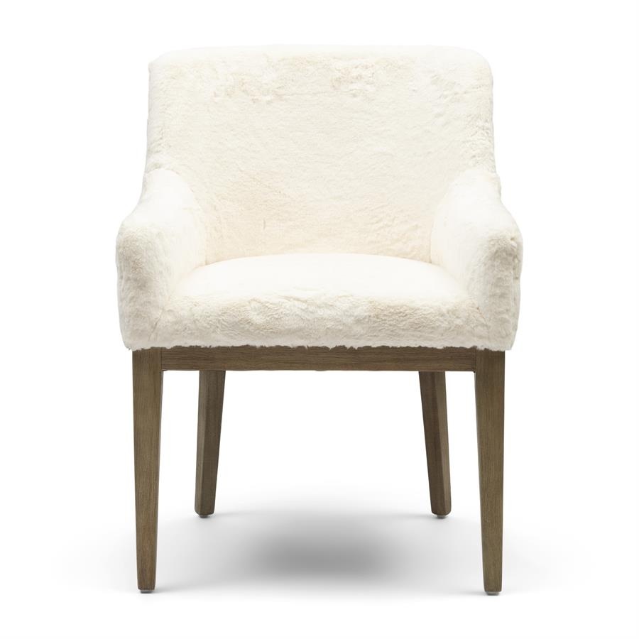 Rivièra Maison Whistler Eetkamerstoel | Snow | 84.5x61x62 cm