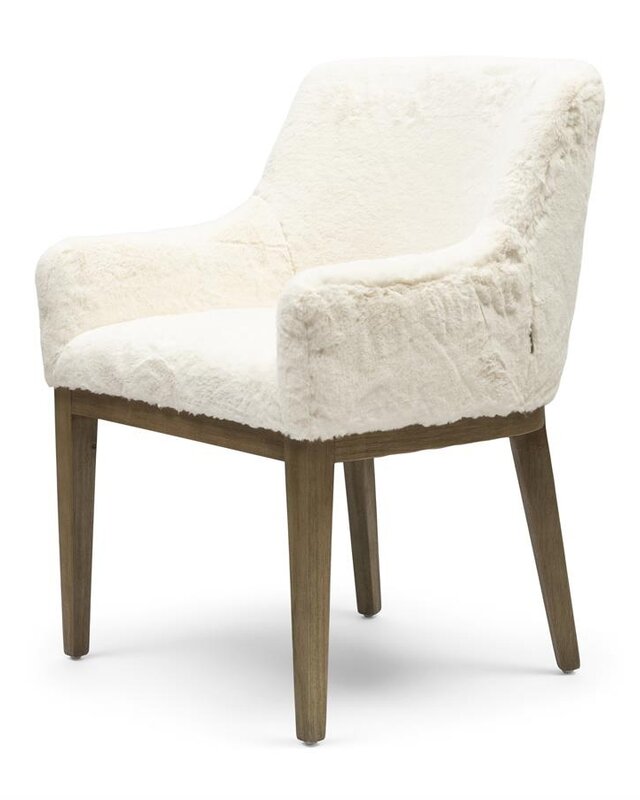 Rivièra Maison Whistler Eetkamerstoel | Snow | 84.5x61x62 cm