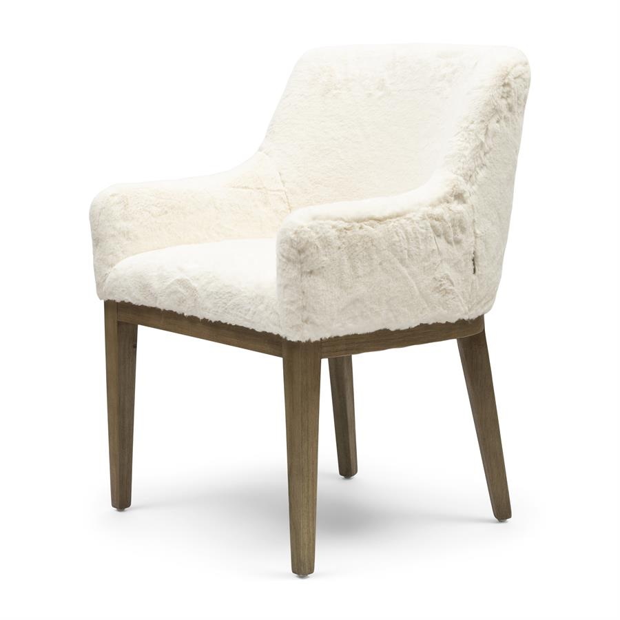 Rivièra Maison Whistler Eetkamerstoel | Snow | 84.5x61x62 cm
