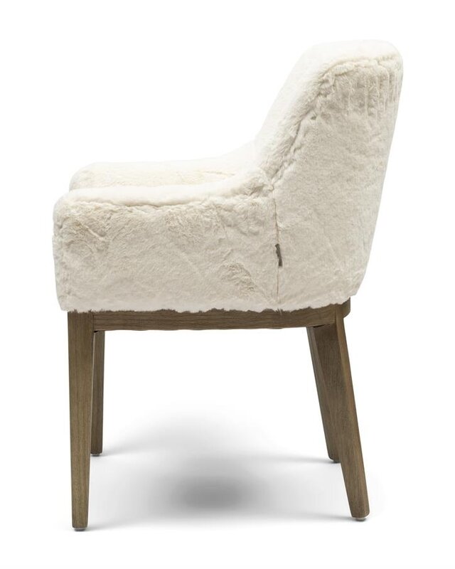 Rivièra Maison Whistler Eetkamerstoel | Snow | 84.5x61x62 cm
