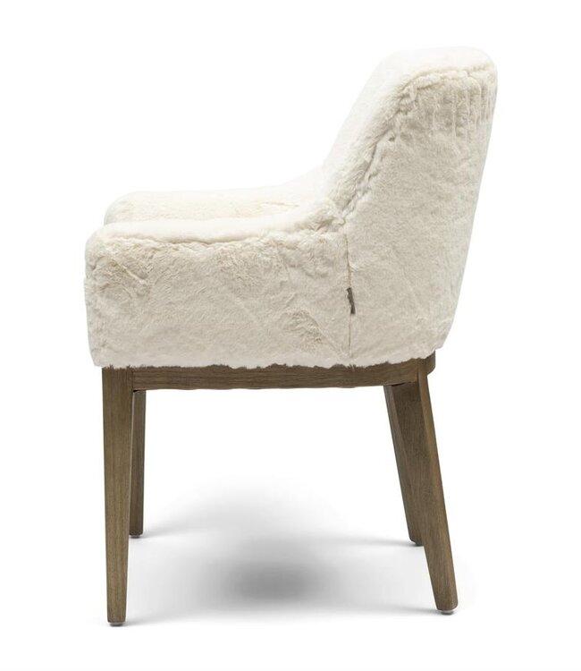Rivièra Maison Whistler Eetkamerstoel | Snow | 84.5x61x62 cm