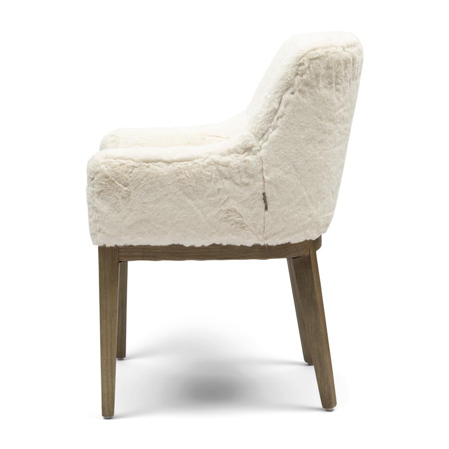 Rivièra Maison Whistler Eetkamerstoel | Snow | 84.5x61x62 cm