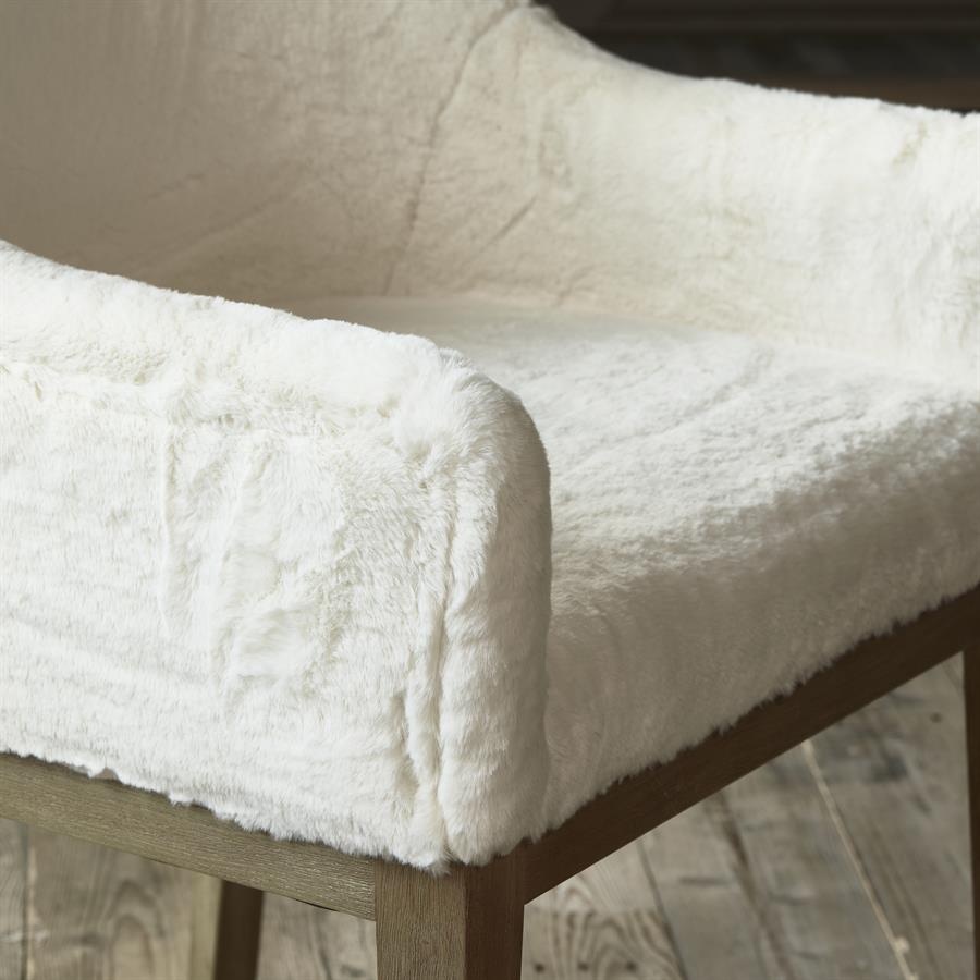 Rivièra Maison Whistler Eetkamerstoel | Snow | 84.5x61x62 cm