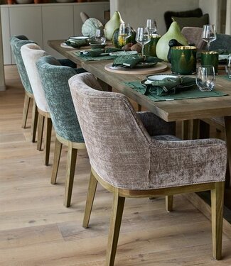 Rivièra Maison Whistler Eetkamerstoel | Italian Olive | 84.5x61x62 cm