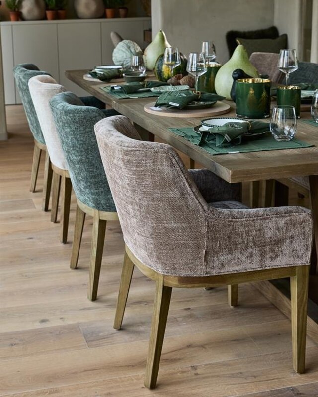 Rivièra Maison Whistler Eetkamerstoel | Italian Olive | 84.5x61x62 cm