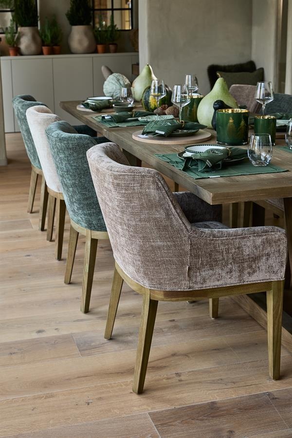 Rivièra Maison Whistler Eetkamerstoel | Italian Olive | 84.5x61x62 cm