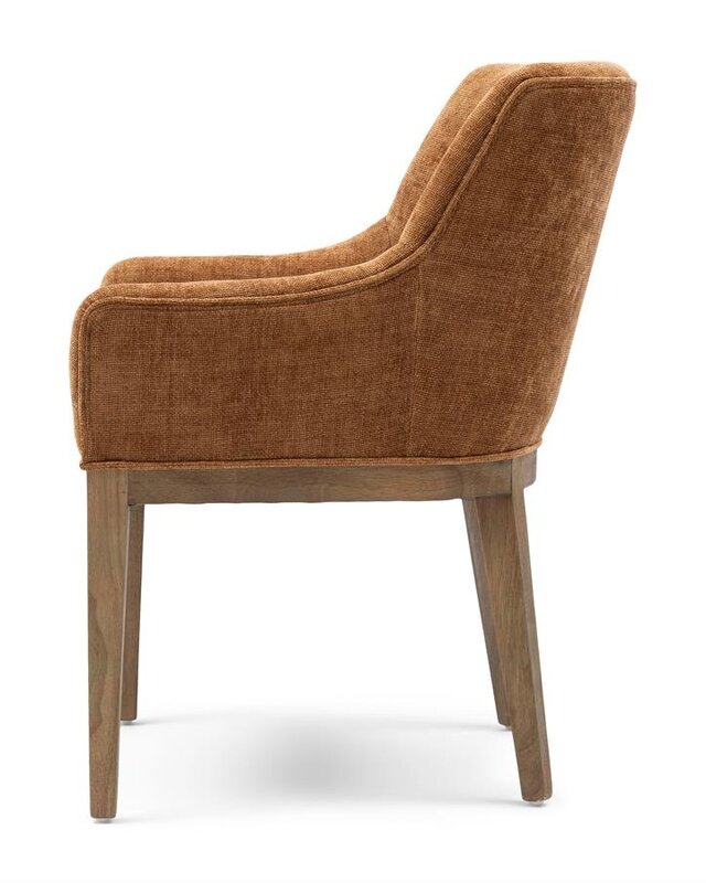 Rivièra Maison Whistler Eetkamerstoel | Maroon Brown | 84.5x61x62 cm