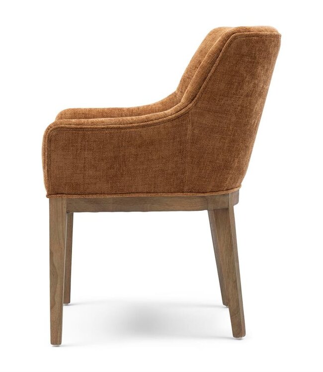 Rivièra Maison Whistler Eetkamerstoel | Maroon Brown | 84.5x61x62 cm
