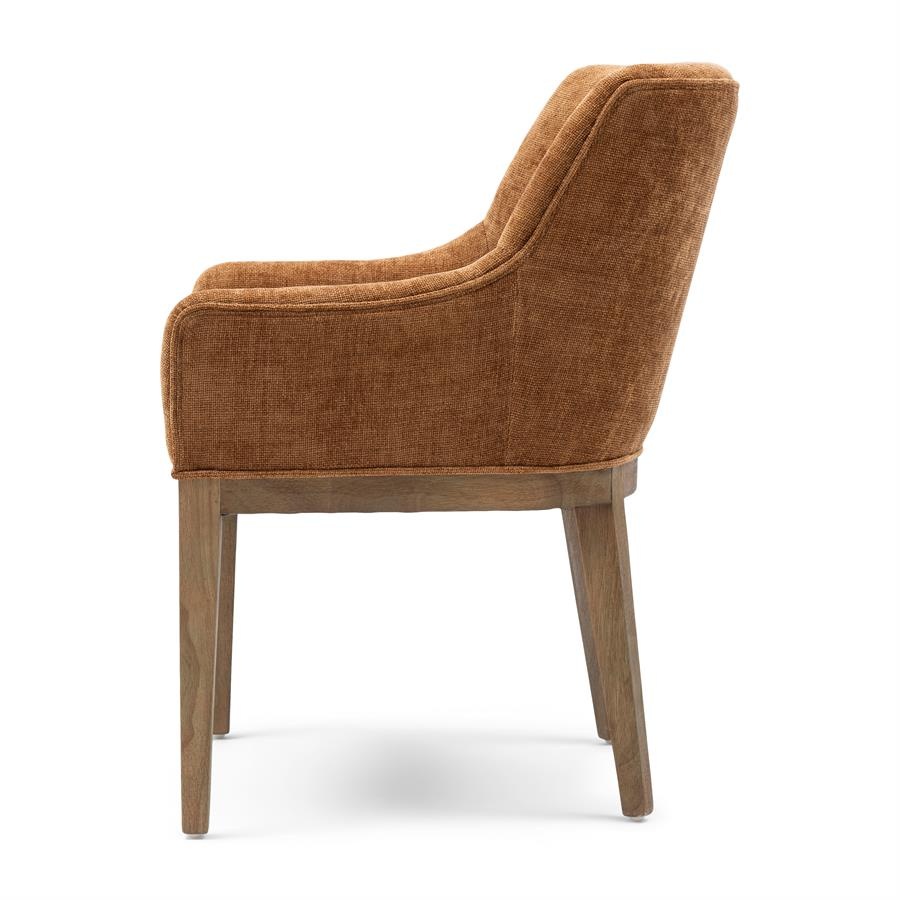 Rivièra Maison Whistler Eetkamerstoel | Maroon Brown | 84.5x61x62 cm