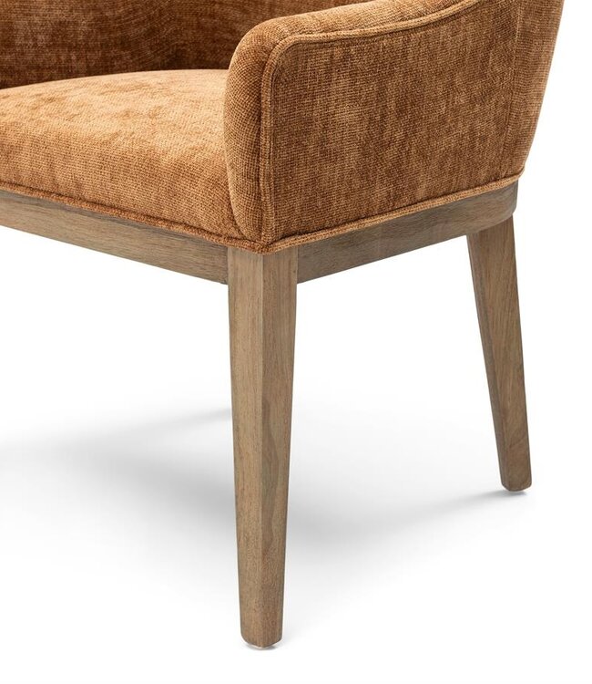 Rivièra Maison Whistler Eetkamerstoel | Maroon Brown | 84.5x61x62 cm