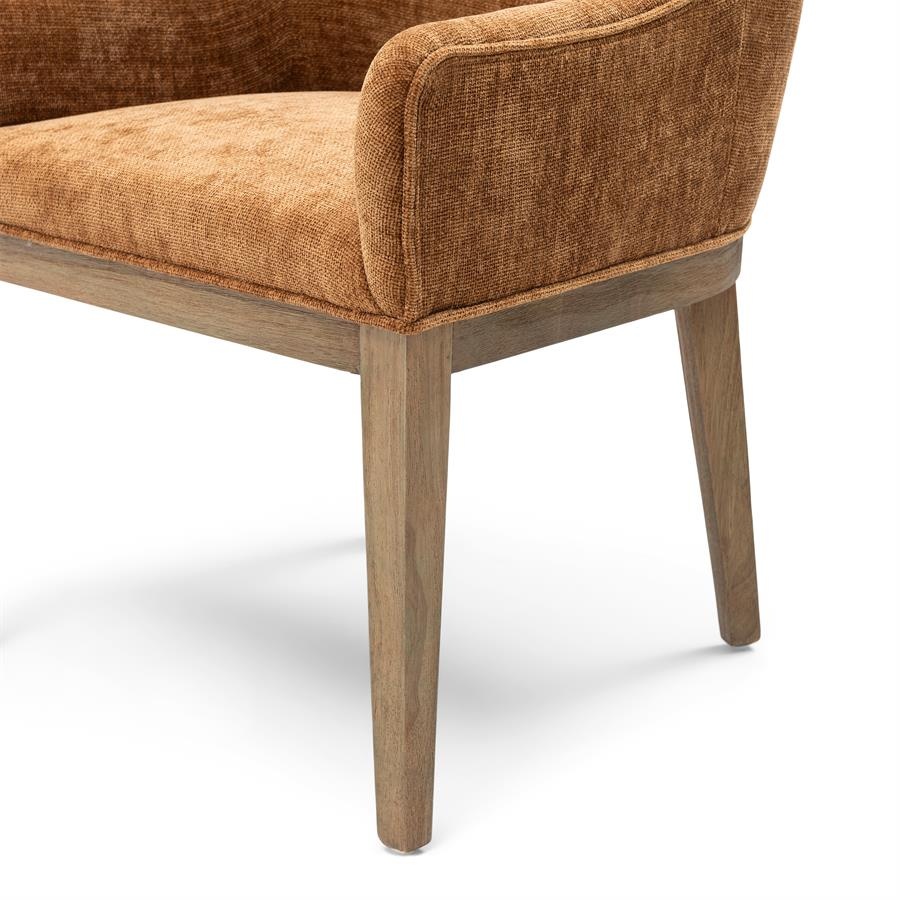 Rivièra Maison Whistler Eetkamerstoel | Maroon Brown | 84.5x61x62 cm