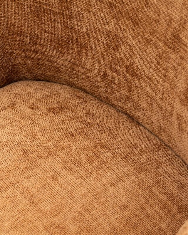 Rivièra Maison Whistler Eetkamerstoel | Maroon Brown | 84.5x61x62 cm