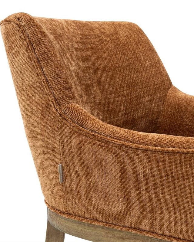 Rivièra Maison Whistler Eetkamerstoel | Maroon Brown | 84.5x61x62 cm