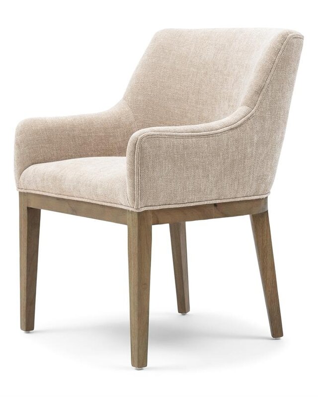 Rivièra Maison Whistler Eetkamerstoel | Natural Linen | 84.5x61x62 cm