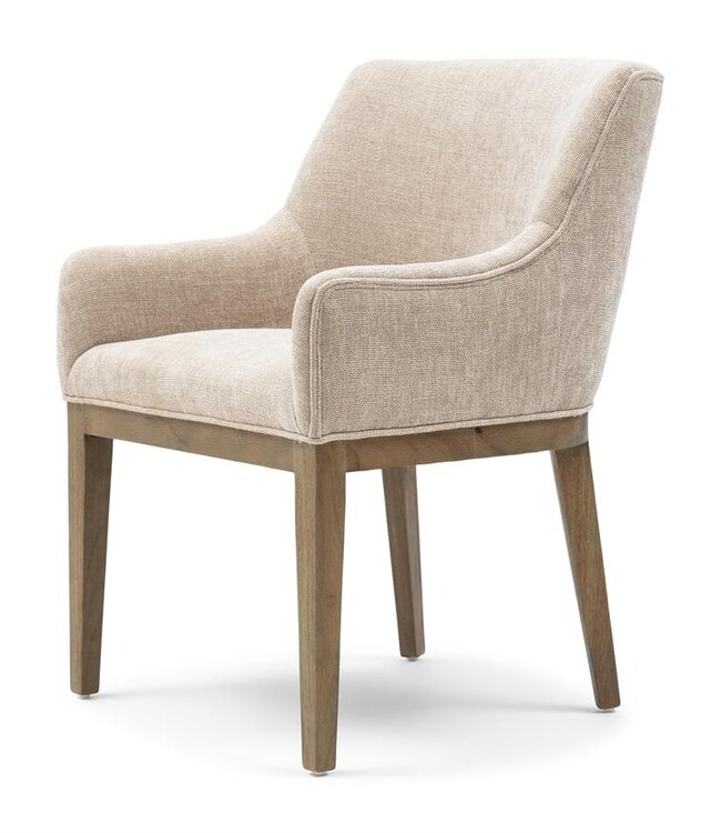 Rivièra Maison Whistler Eetkamerstoel | Natural Linen | 84.5x61x62 cm