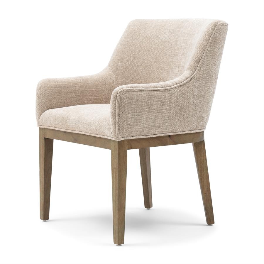 Rivièra Maison Whistler Eetkamerstoel | Natural Linen | 84.5x61x62 cm