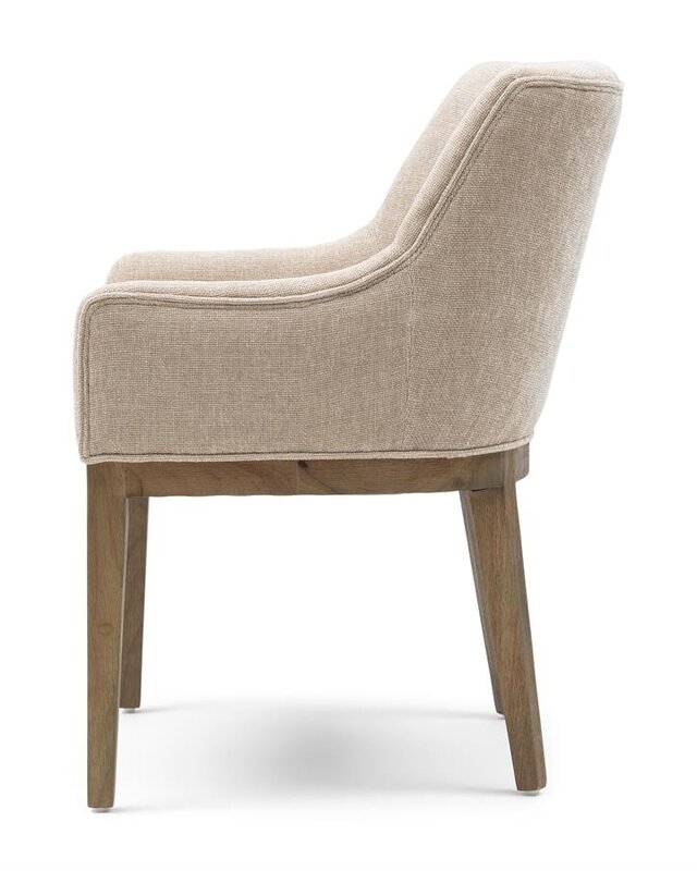 Rivièra Maison Whistler Eetkamerstoel | Natural Linen | 84.5x61x62 cm