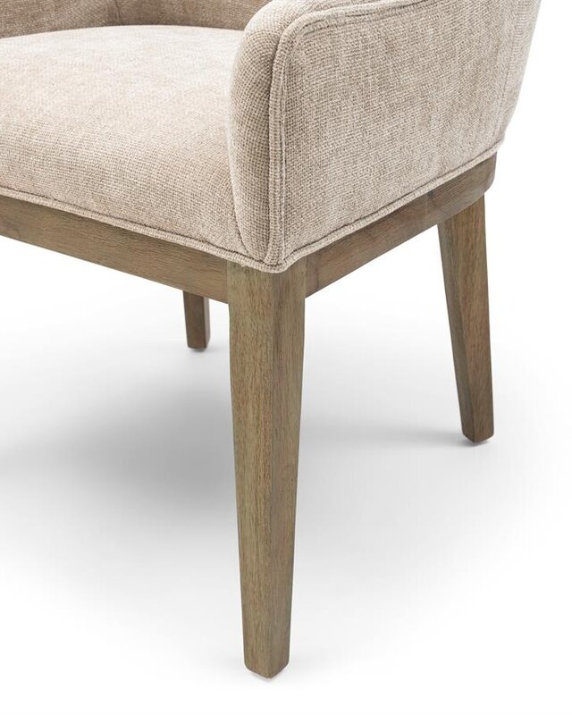 Rivièra Maison Whistler Eetkamerstoel | Natural Linen | 84.5x61x62 cm