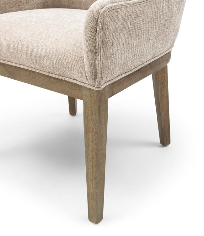 Rivièra Maison Whistler Eetkamerstoel | Natural Linen | 84.5x61x62 cm
