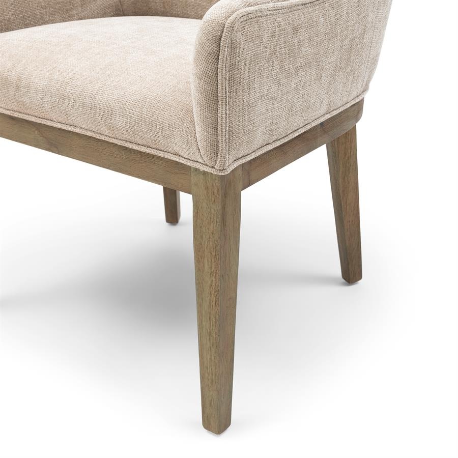 Rivièra Maison Whistler Eetkamerstoel | Natural Linen | 84.5x61x62 cm