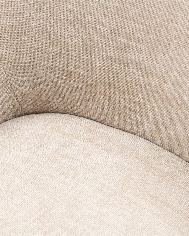 Rivièra Maison Whistler Eetkamerstoel | Natural Linen | 84.5x61x62 cm