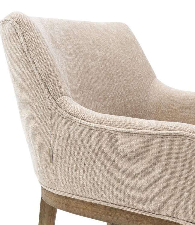 Rivièra Maison Whistler Eetkamerstoel | Natural Linen | 84.5x61x62 cm